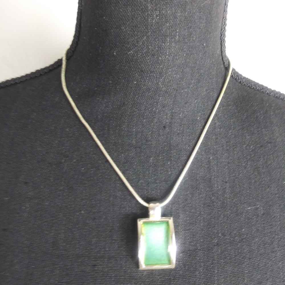 Green Pendant Necklace